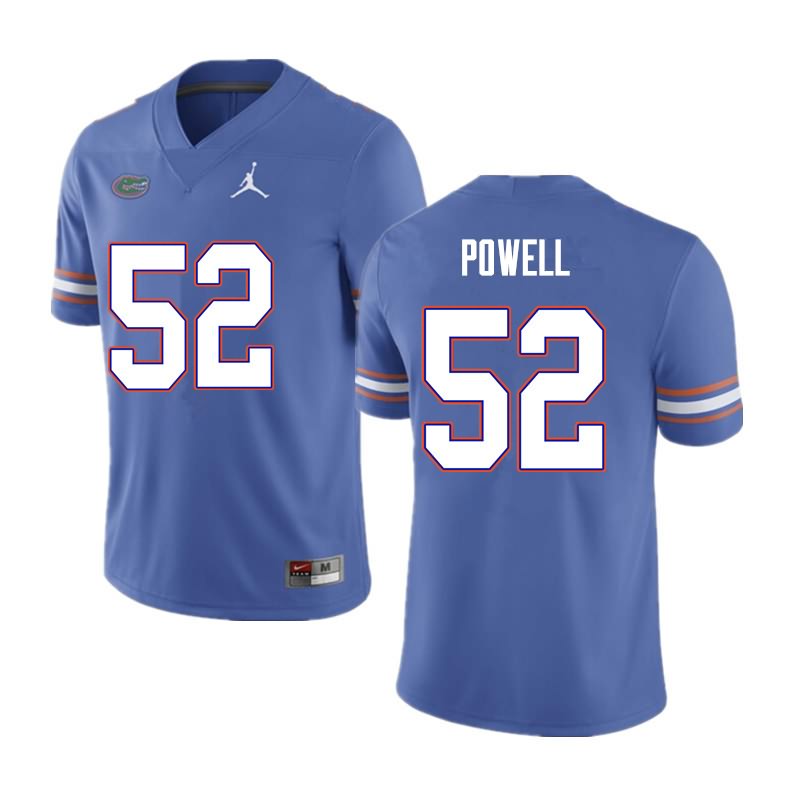 NCAA Florida Gators Antwuan Powell Men's #52 Nike Blue Stitched Authentic College Football Jersey UGF2864IR